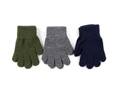 Name It olive night mix fingervanter akryl (3-pack)